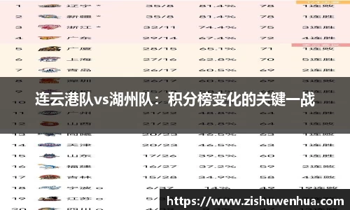 连云港队vs湖州队：积分榜变化的关键一战